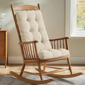 Codi Rocking Chair Cushions Indoor, Extra Large Water Resistant Glider Rocker Replacement Cushion Set for Patio Porch Garden, Beige 1PK