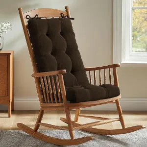 Codi Rocking Chair Cushions Indoor, Extra Large Water Resistant Glider Rocker Replacement Cushion Set for Patio Porch Garden, Brown 1PK