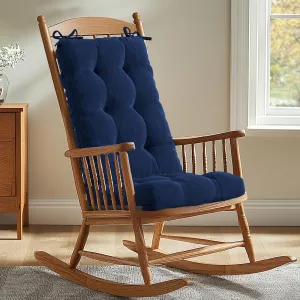 Codi Rocking Chair Cushions Indoor, Extra Large Water Resistant Glider Rocker Replacement Cushion Set for Patio Porch Garden, Navy 1PK