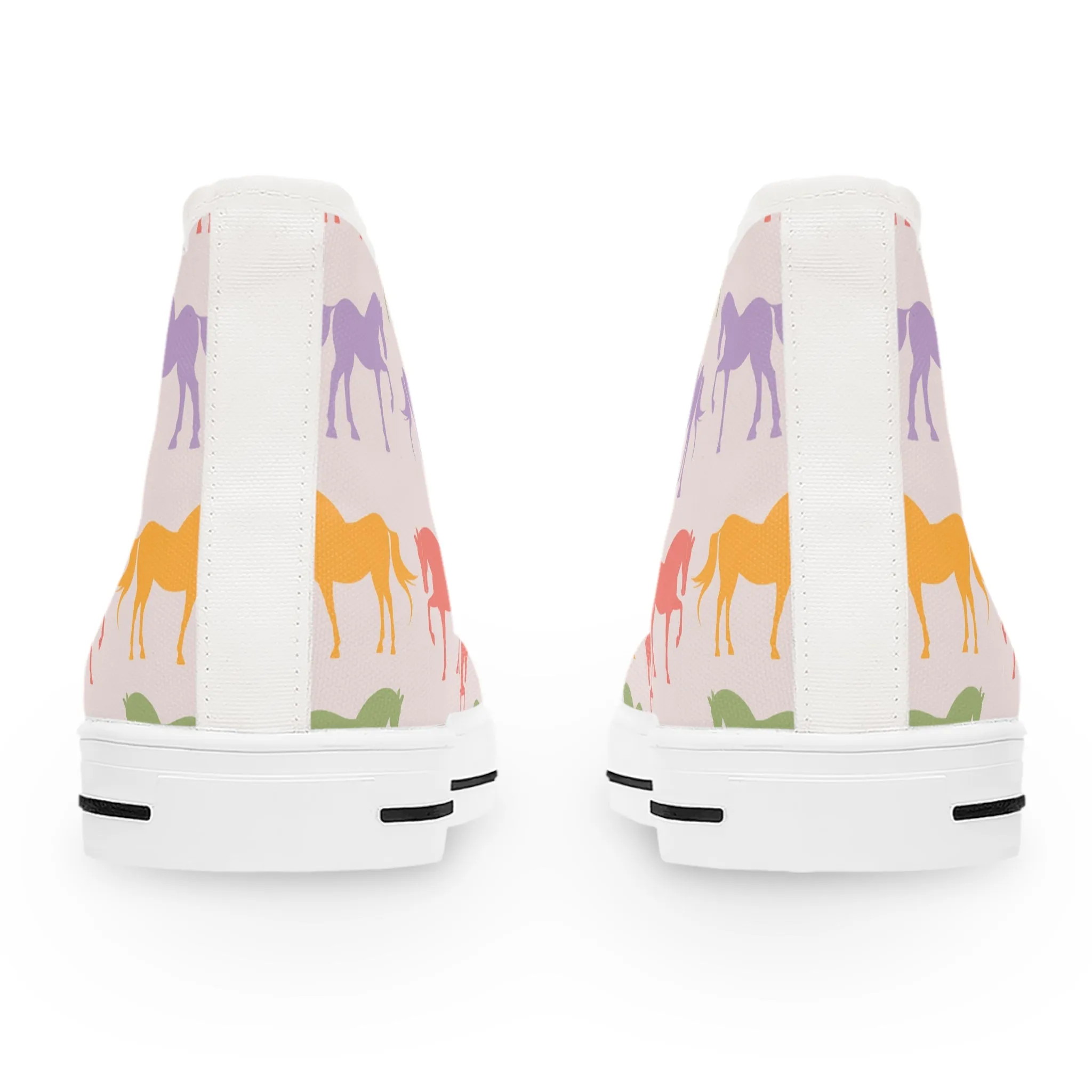 Colorful Horses Women's High Top Sneakers