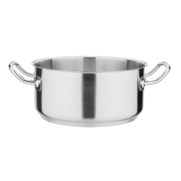 Commercial Half Height Cookpot, SS 304, Welded Handle, Sandwich Bottom, 60 cm, 24", 63 Liter's, Professional Cookware