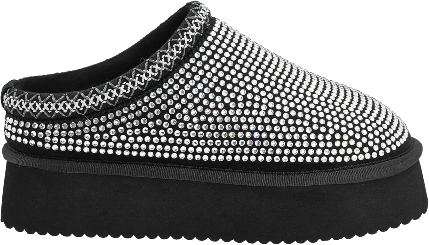 Corkys Footwear Do Not Disturb 1.75-Inch Platform Slippers with Cushioned Insoles, Luxurious Faux Fur Lining, and Rhinestone Embellishments – Cozy and Glamorous
