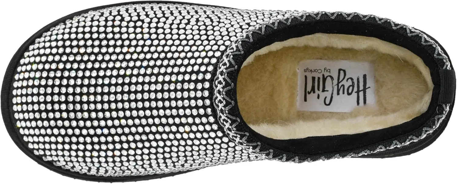 Corkys Footwear Do Not Disturb 1.75-Inch Platform Slippers with Cushioned Insoles, Luxurious Faux Fur Lining, and Rhinestone Embellishments – Cozy and Glamorous