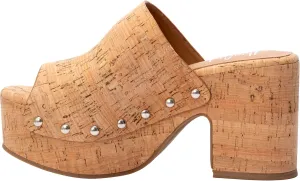 Corkys Footwear Hey Girl Womens Bada Bing Chunky Heels - Featuring a 3.75-inch Chunky Heel and 1.5-Inch Platform, A wide Strap, Stud-Lined Upper, and Cushioned Insoles