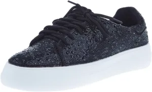 Corkys Footwear Hey Girl Women's Bedazzle Blue Ombre Fashion Sneake