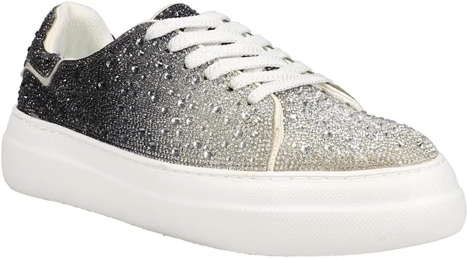 Corkys Footwear Hey Girl Women's Bedazzle Blue Ombre Fashion Sneake
