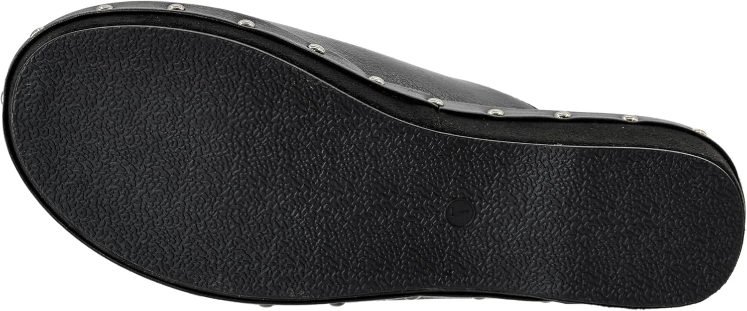 Corkys Footwear Newbie 1.75-Inch Platform Wedges Memory Foam Cushioned Slip-On with Chic Stud Detailing Stylish Comfort for Fall