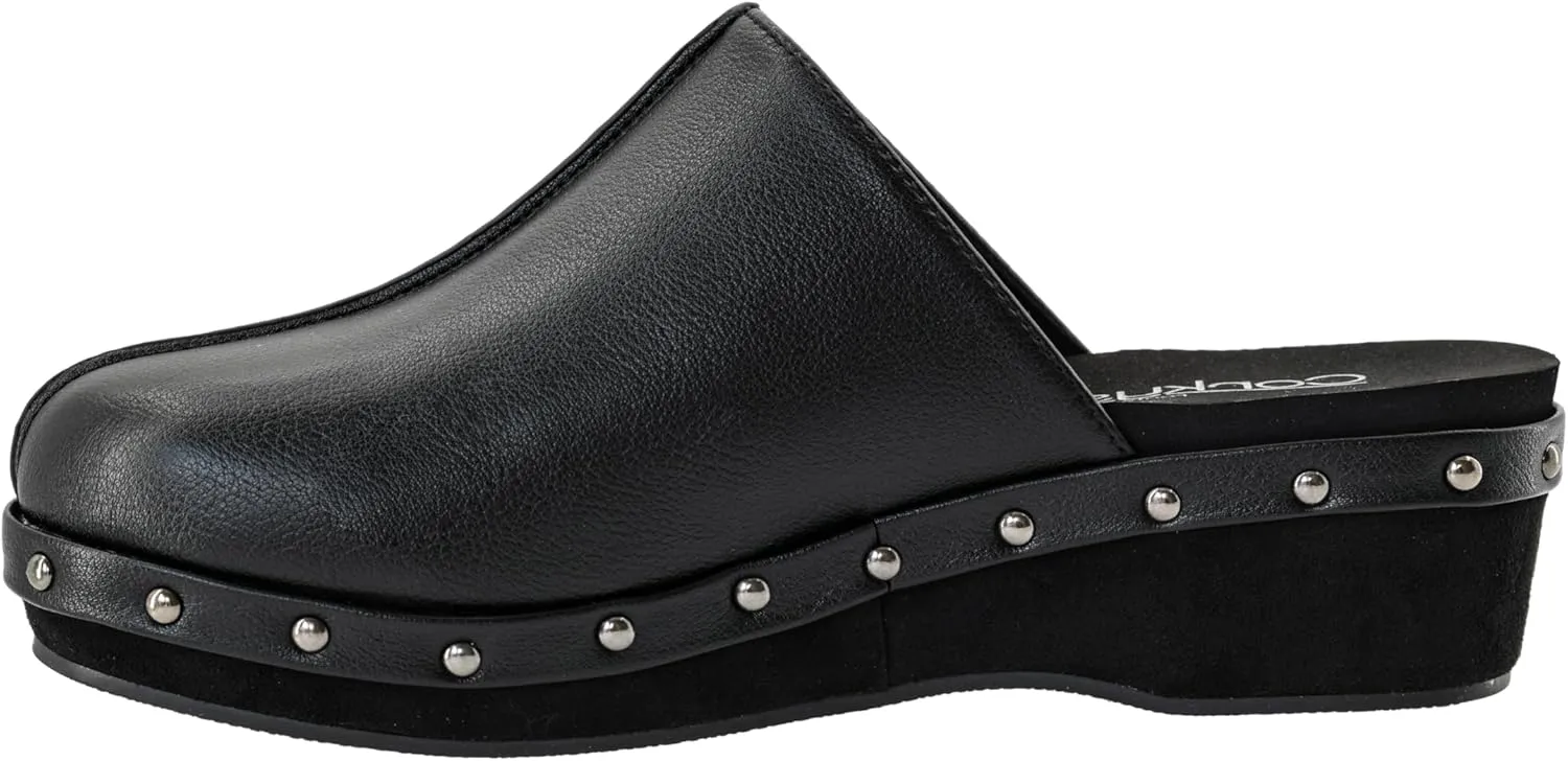 Corkys Footwear Newbie 1.75-Inch Platform Wedges Memory Foam Cushioned Slip-On with Chic Stud Detailing Stylish Comfort for Fall