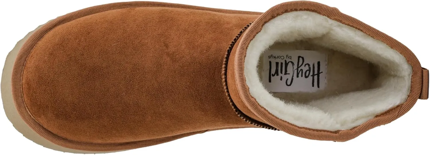 Corkys Footwear Room Service 1.75-Inch Platform Slipper Booties with Cushioned Insoles and Luxurious Faux Fur Lining - Cozy Fall/Winter Essential
