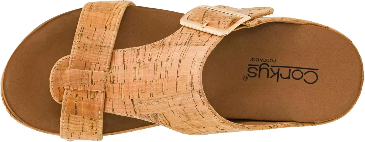 Corkys Footwear Top Secret 2 inch Wedge, Featuring A Slip-on Design, Signature EVA Cushioned Insoles For All Day Wear, Studs Along The Outsole, And An Adjustable Buckle