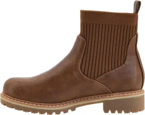 Corkys Footwear Womens Cabin Fever Bootie - Featuring a Sock Top Upper, A Lug Outsole with a 1-Inch Heel, Comfortable and Cushioned Insoles For All-Day Wear