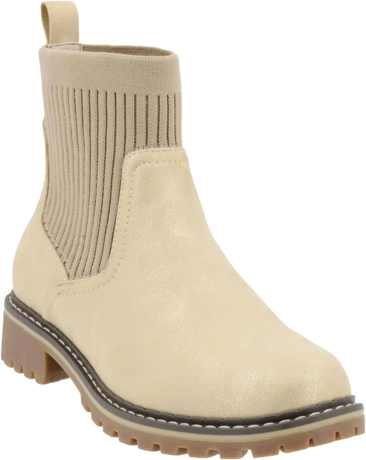 Corkys Footwear Womens Cabin Fever Bootie - Featuring a Sock Top Upper, A Lug Outsole with a 1-Inch Heel, Comfortable and Cushioned Insoles For All-Day Wear