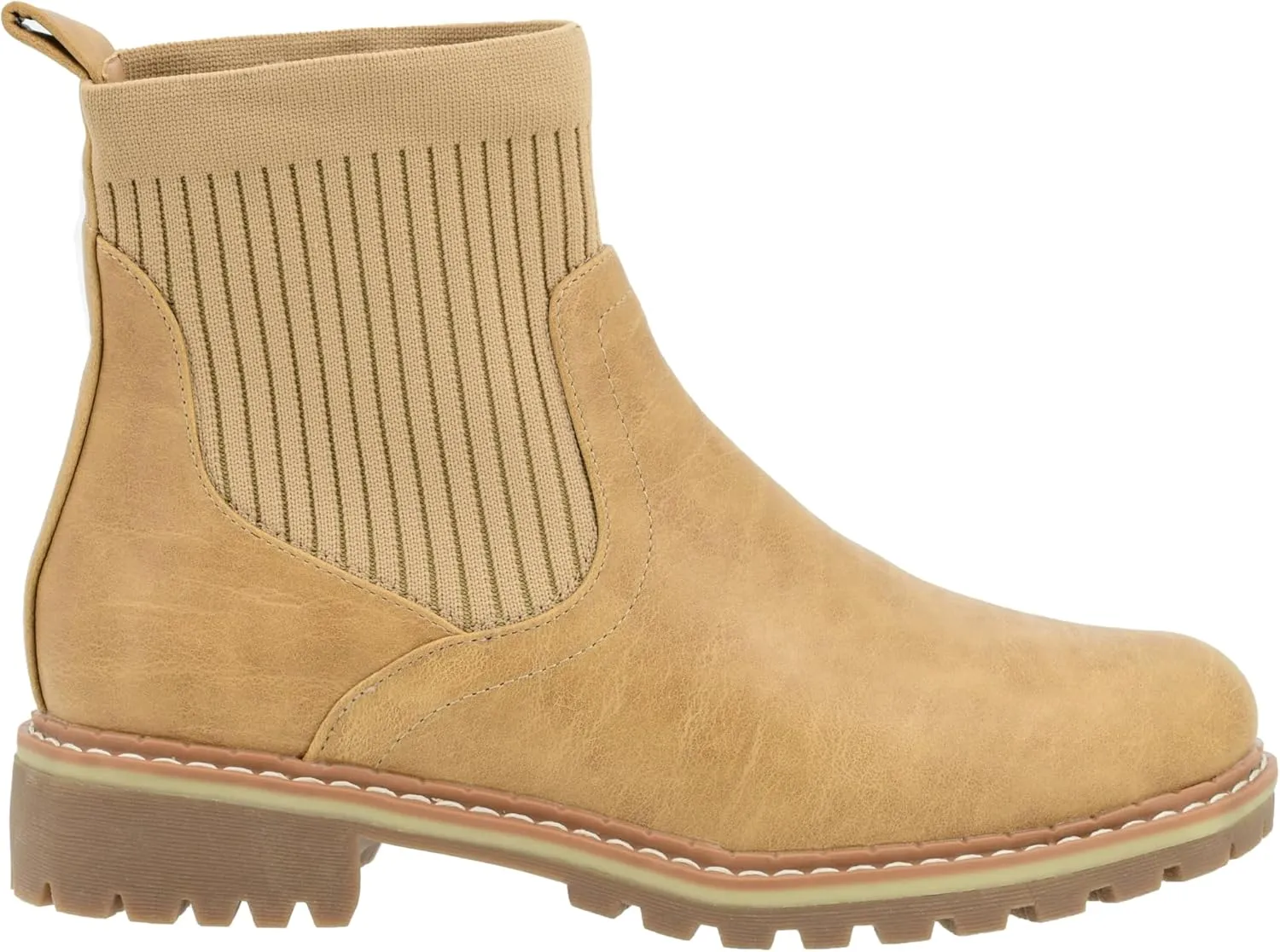 Corkys Footwear Womens Cabin Fever Bootie - Featuring a Sock Top Upper, A Lug Outsole with a 1-Inch Heel, Comfortable and Cushioned Insoles For All-Day Wear