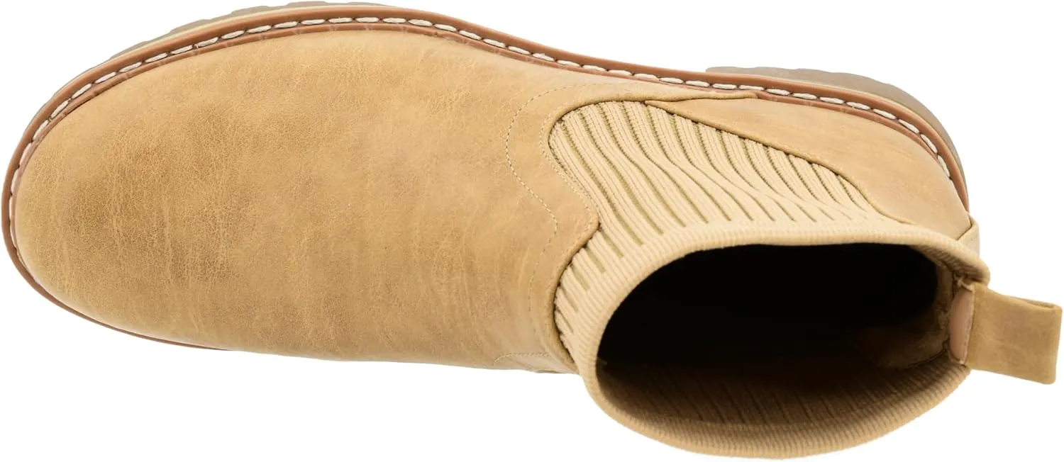 Corkys Footwear Womens Cabin Fever Bootie - Featuring a Sock Top Upper, A Lug Outsole with a 1-Inch Heel, Comfortable and Cushioned Insoles For All-Day Wear