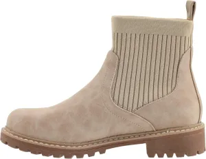 Corkys Footwear Womens Cabin Fever Bootie - Featuring a Sock Top Upper, A Lug Outsole with a 1-Inch Heel, Comfortable and Cushioned Insoles For All-Day Wear