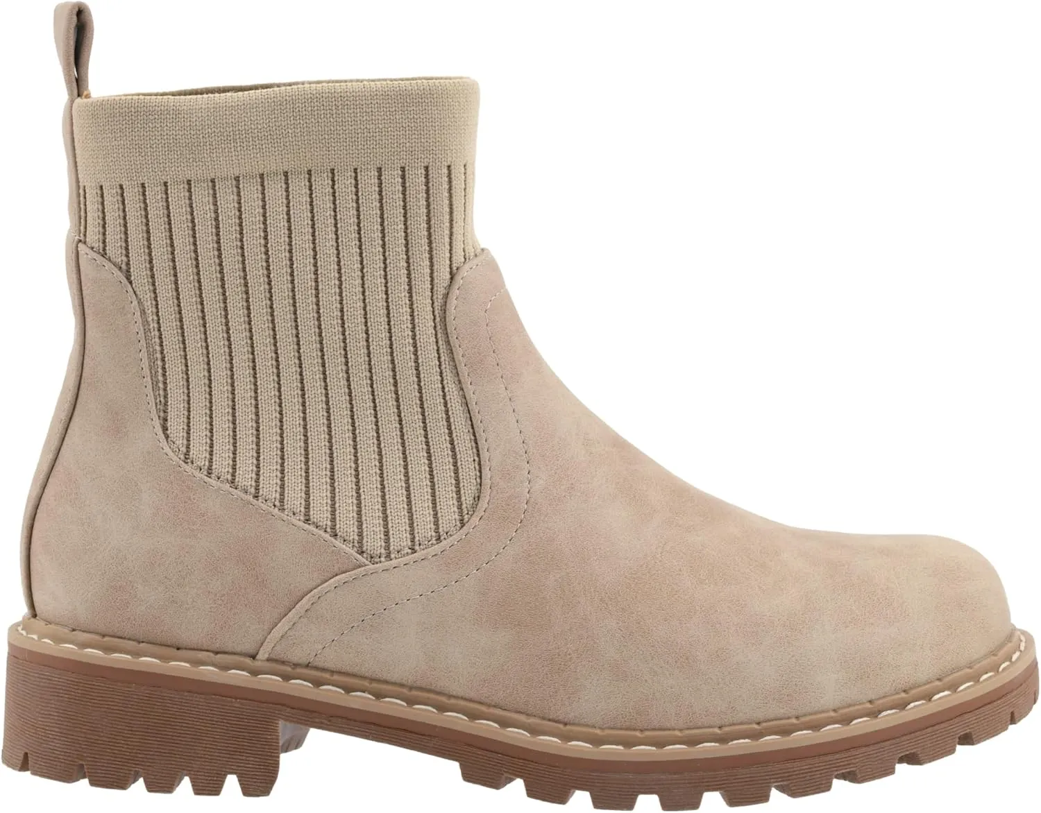 Corkys Footwear Womens Cabin Fever Bootie - Featuring a Sock Top Upper, A Lug Outsole with a 1-Inch Heel, Comfortable and Cushioned Insoles For All-Day Wear