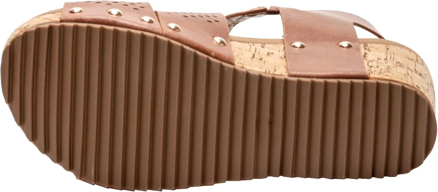 Corkys Footwear Womens Guilty Pleasure Wedges - Featuring a 2.5-Inch Heel, Corkys Signature Soft Cushion EVA Insoles, And A Strappy and Breathable Upper