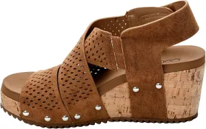Corkys Footwear Womens Guilty Pleasure Wedges - Featuring a 2.5-Inch Heel, Corkys Signature Soft Cushion EVA Insoles, And A Strappy and Breathable Upper