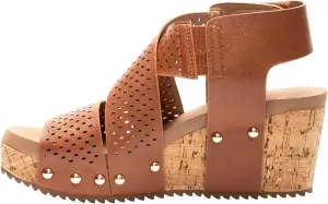 Corkys Footwear Womens Guilty Pleasure Wedges - Featuring a 2.5-Inch Heel, Corkys Signature Soft Cushion EVA Insoles, And A Strappy and Breathable Upper
