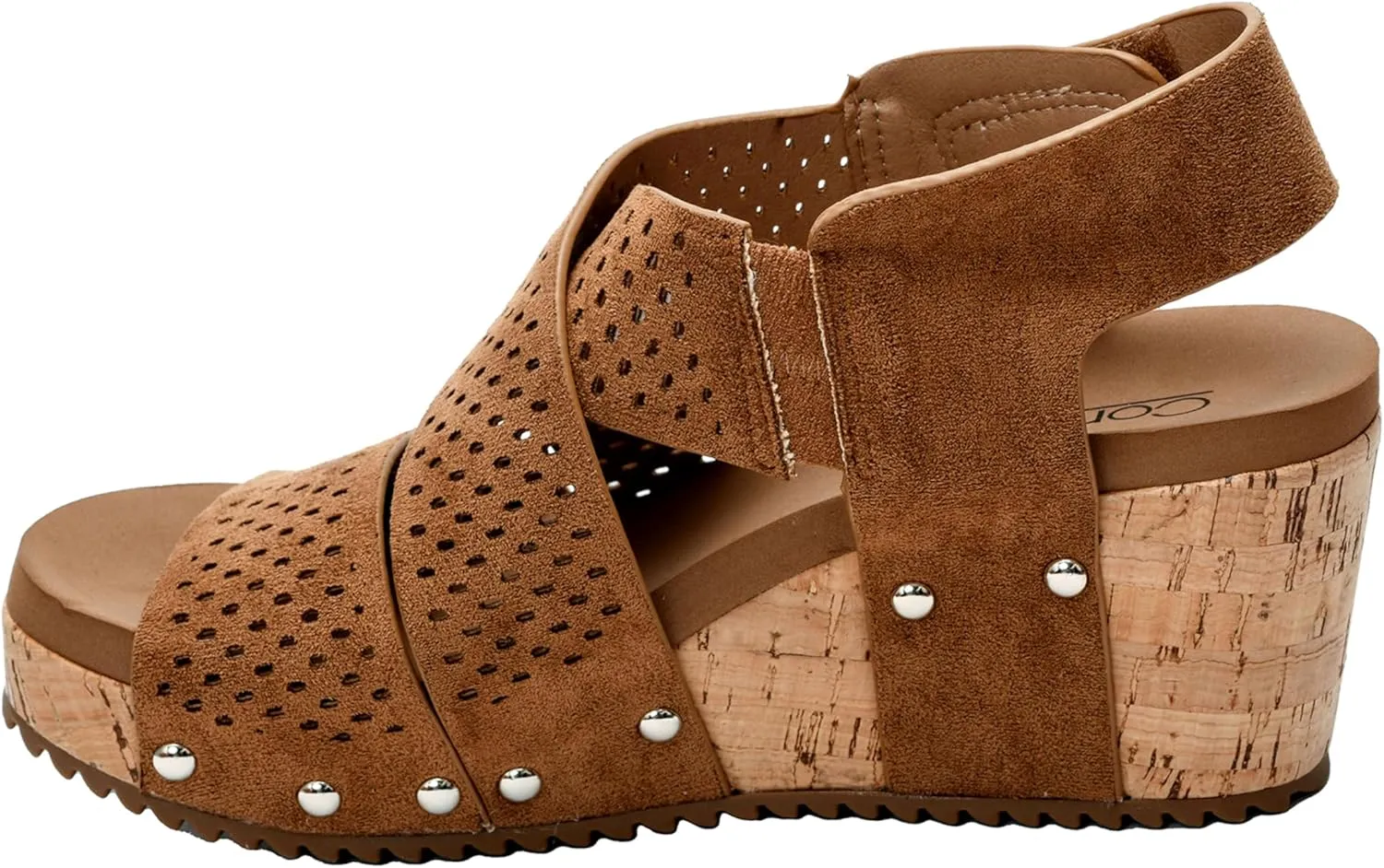 Corkys Footwear Womens Guilty Pleasure Wedges - Featuring a 2.5-Inch Heel, Corkys Signature Soft Cushion EVA Insoles, And A Strappy and Breathable Upper