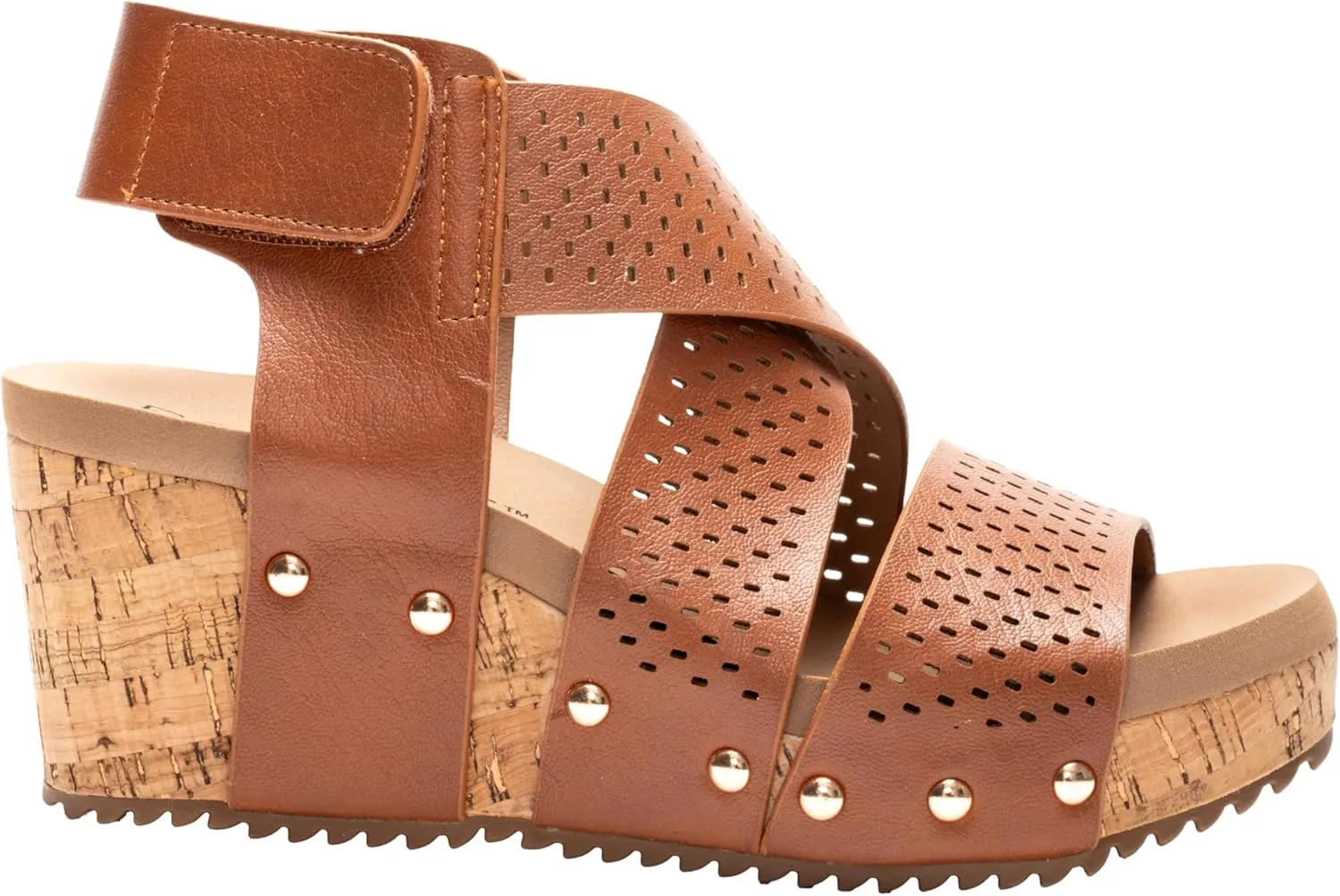 Corkys Footwear Womens Guilty Pleasure Wedges - Featuring a 2.5-Inch Heel, Corkys Signature Soft Cushion EVA Insoles, And A Strappy and Breathable Upper
