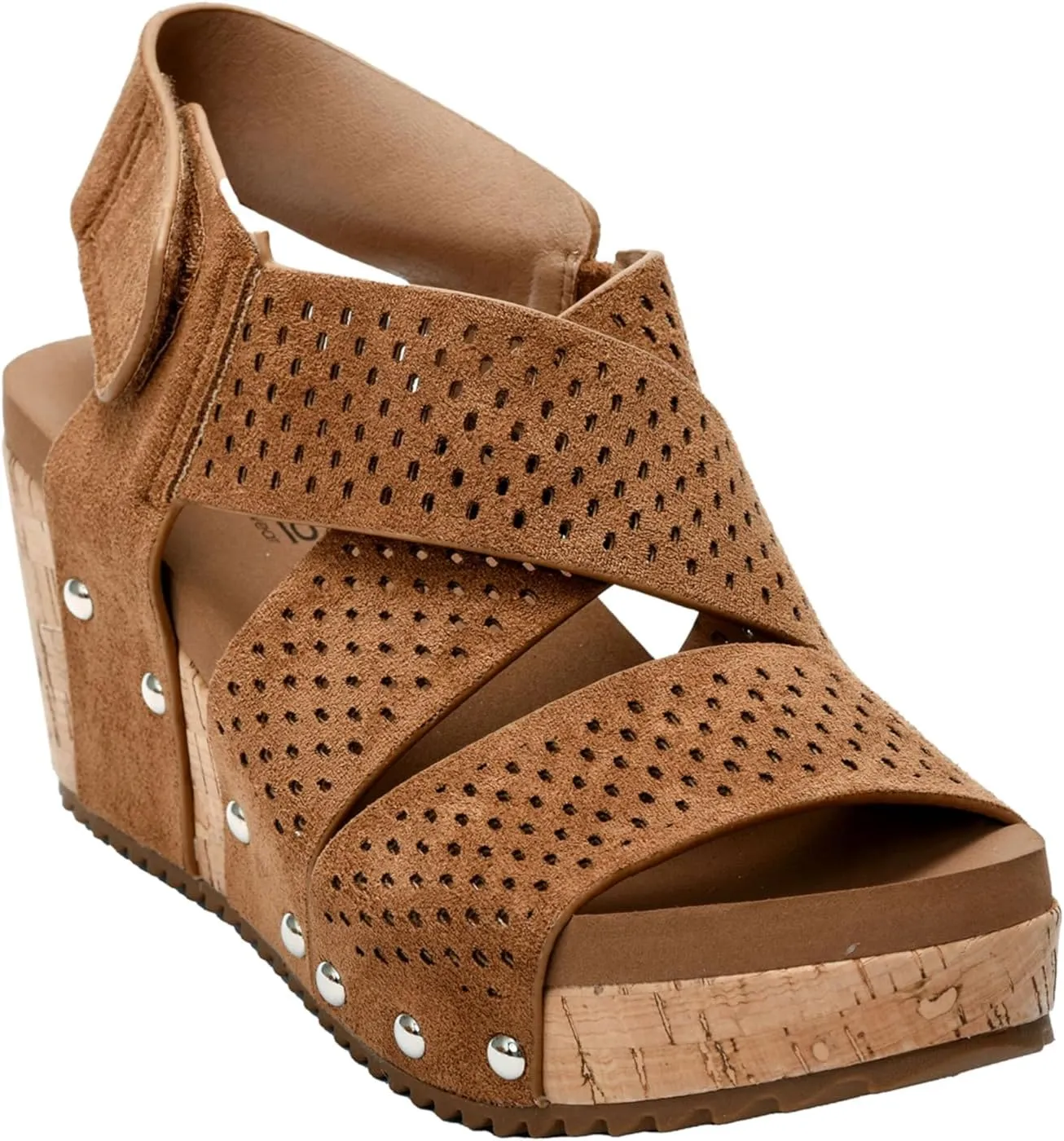 Corkys Footwear Womens Guilty Pleasure Wedges - Featuring a 2.5-Inch Heel, Corkys Signature Soft Cushion EVA Insoles, And A Strappy and Breathable Upper