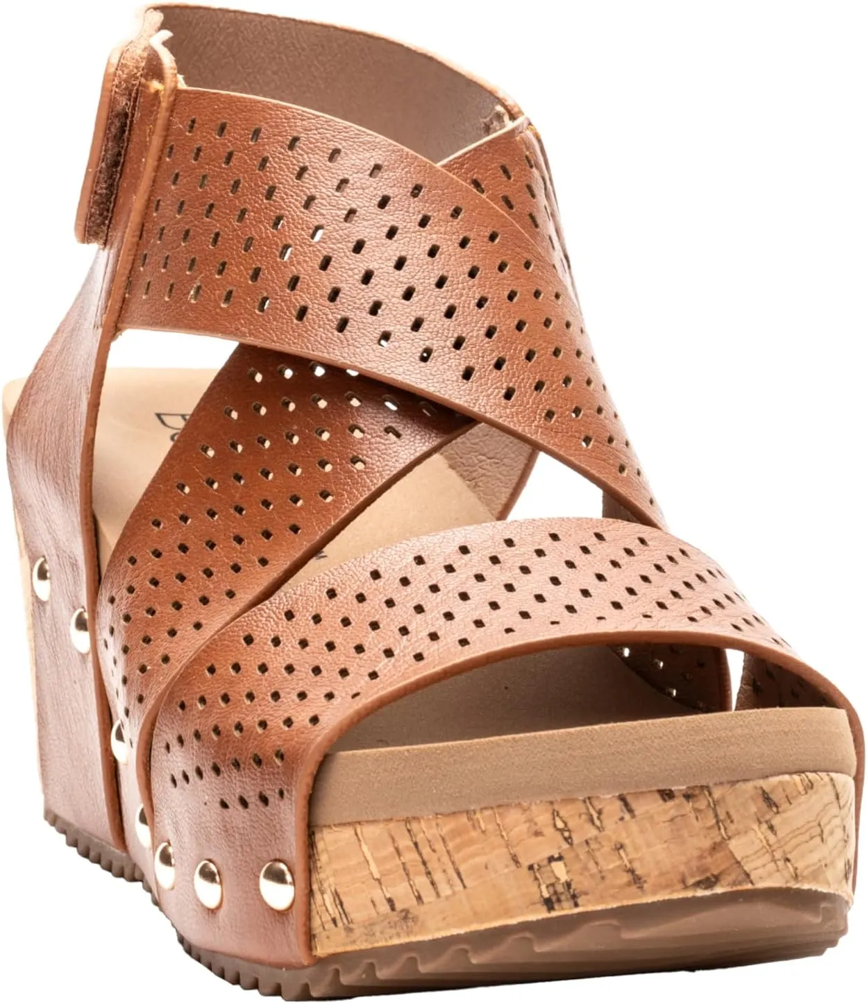 Corkys Footwear Womens Guilty Pleasure Wedges - Featuring a 2.5-Inch Heel, Corkys Signature Soft Cushion EVA Insoles, And A Strappy and Breathable Upper