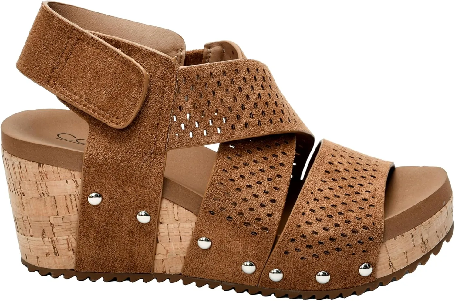 Corkys Footwear Womens Guilty Pleasure Wedges - Featuring a 2.5-Inch Heel, Corkys Signature Soft Cushion EVA Insoles, And A Strappy and Breathable Upper