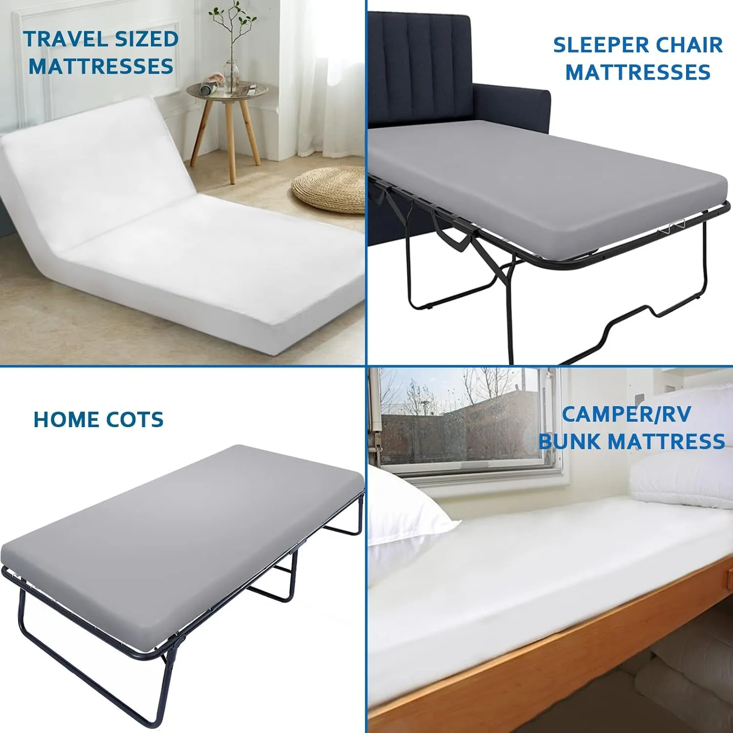 Cot Sheets 31" x 75", 2 Pack Cot Size Sheet Fitted with Narrow Twin/Camp Bunk/Rvs Bunk/Guest Beds/Army Cots/Trifold Mattress, Super Soft Breathable Microfiber Bed Cover, Bottom Sheet, Gray