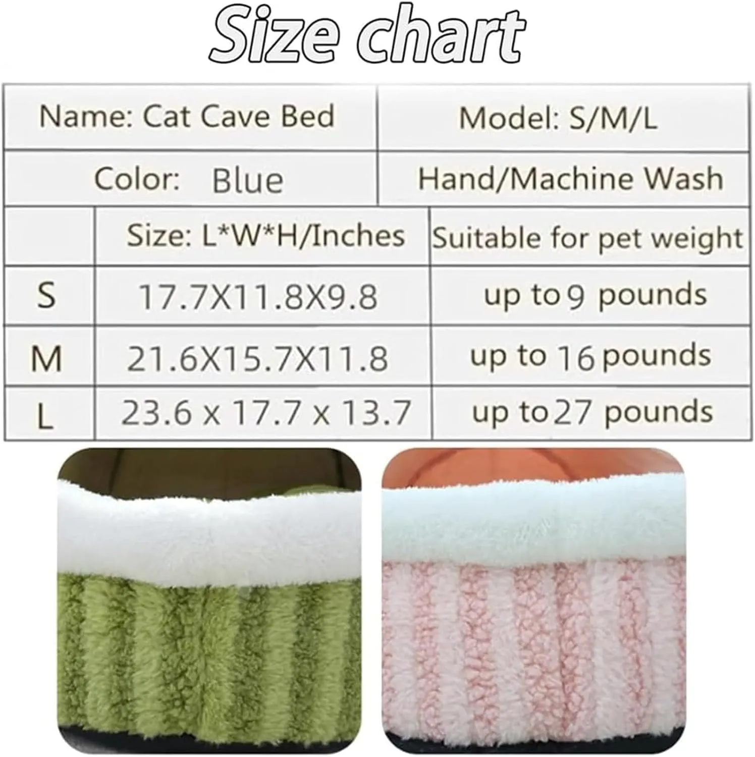 Cozy Hideaway Pet Bed- Dog Slipper Bed,Cozy Dog House Bed,Cat Bed Cave Sleeping Bag,Cozy Cocoon Pet Bed for Dogs,Sleeping Bag for Cats,Comfortable Dog Bed with Cover Cave,for Pet (Blue, M)