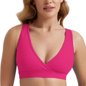 CRZ YOGA Butterluxe Maternity Nursing Bras for Women Crossover Wireless Sleep Breastfeeding Lounge Pregnancy Bralette Comfy