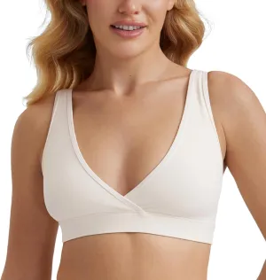 CRZ YOGA Butterluxe Maternity Nursing Bras for Women Crossover Wireless Sleep Breastfeeding Lounge Pregnancy Bralette Comfy