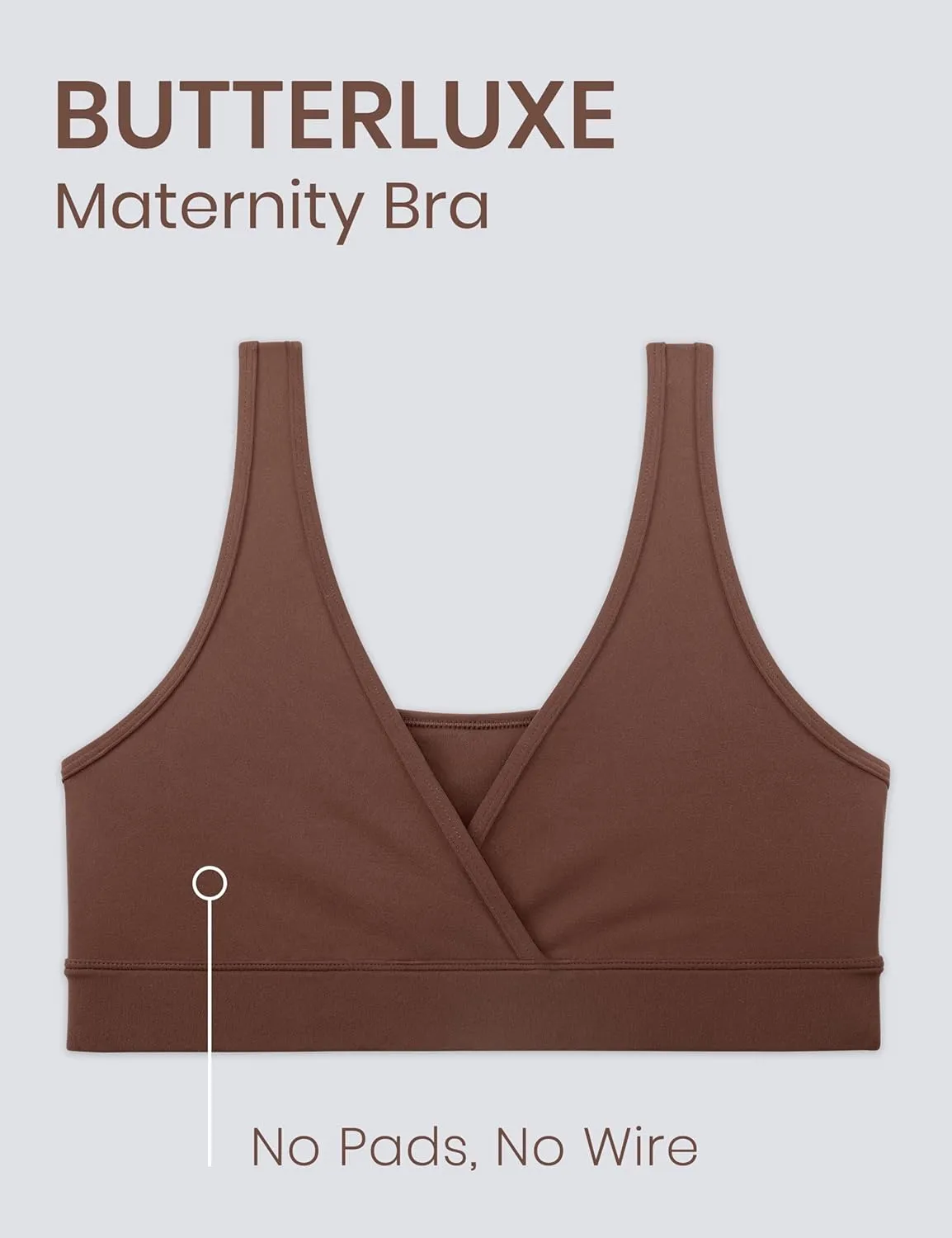 CRZ YOGA Butterluxe Maternity Nursing Bras for Women Crossover Wireless Sleep Breastfeeding Lounge Pregnancy Bralette Comfy