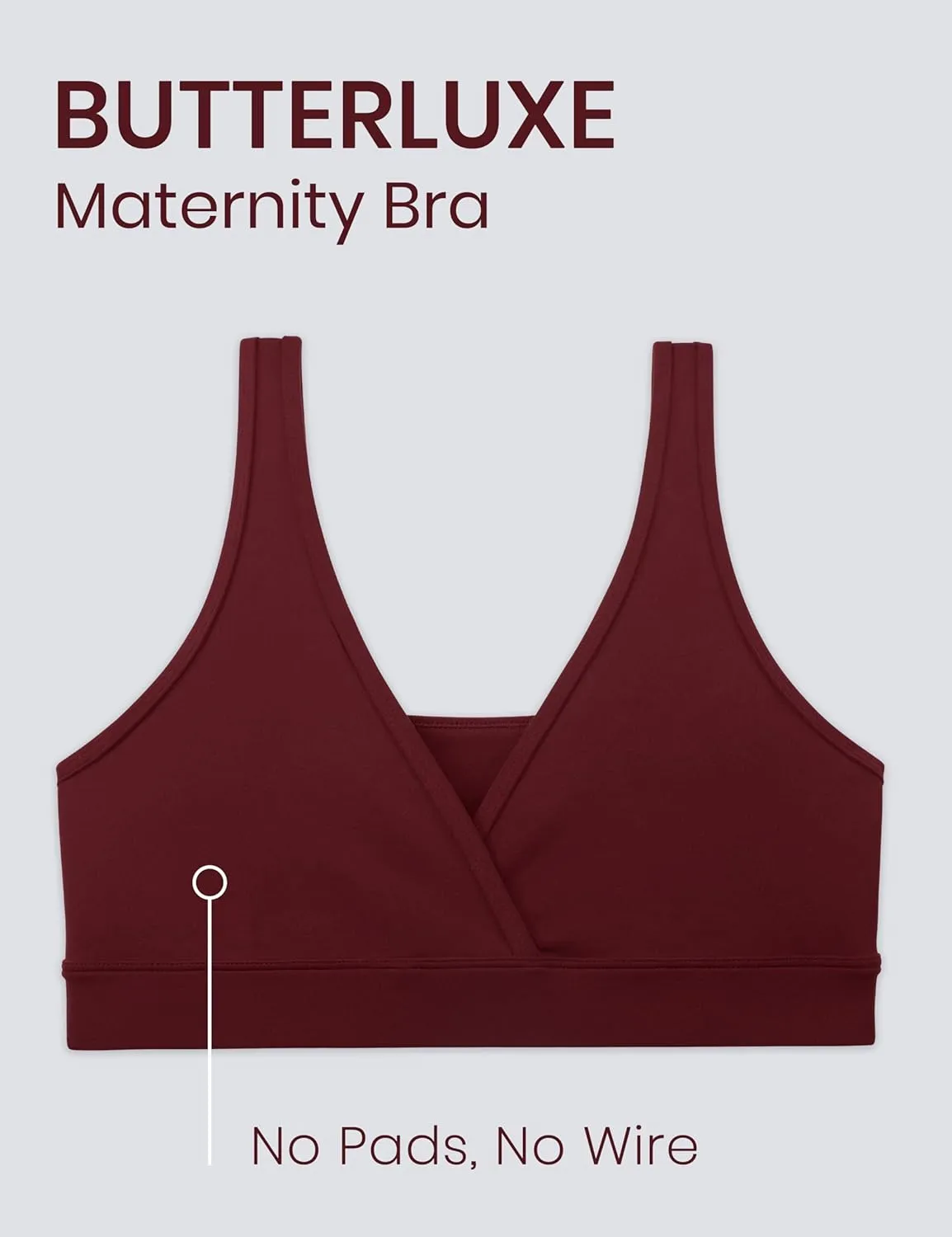 CRZ YOGA Butterluxe Maternity Nursing Bras for Women Crossover Wireless Sleep Breastfeeding Lounge Pregnancy Bralette Comfy
