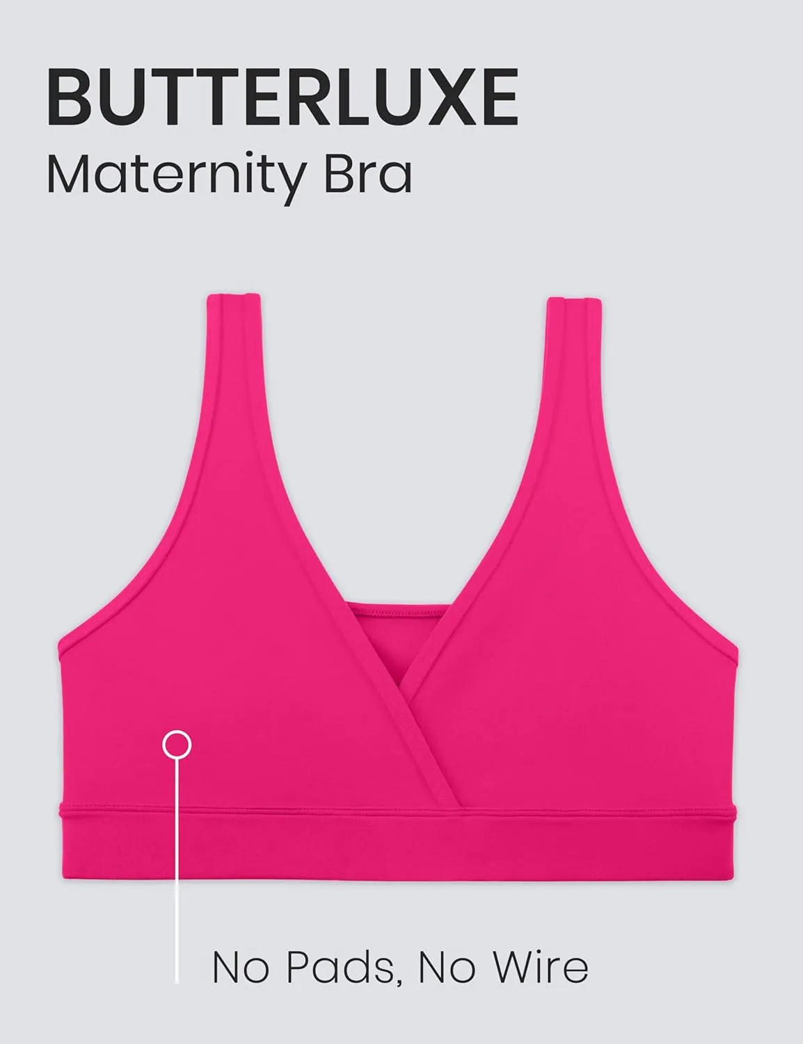 CRZ YOGA Butterluxe Maternity Nursing Bras for Women Crossover Wireless Sleep Breastfeeding Lounge Pregnancy Bralette Comfy