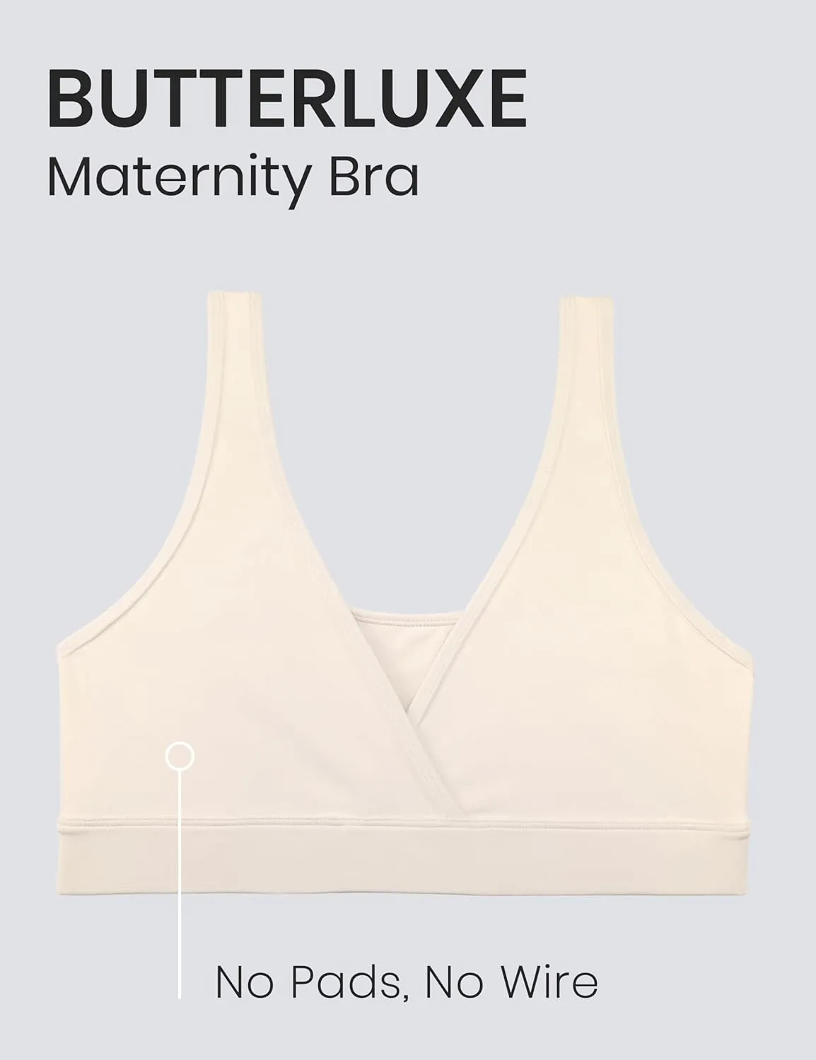 CRZ YOGA Butterluxe Maternity Nursing Bras for Women Crossover Wireless Sleep Breastfeeding Lounge Pregnancy Bralette Comfy
