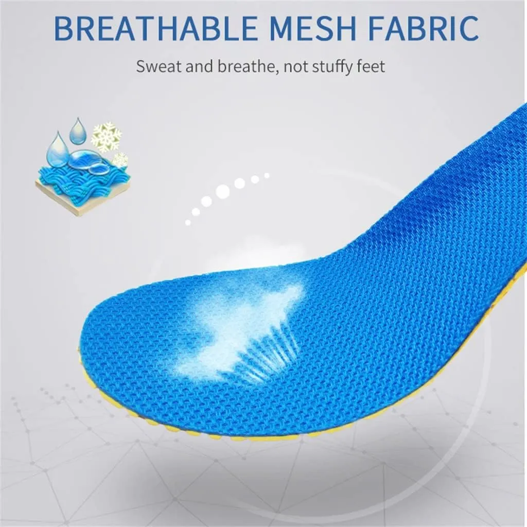 CSCDD Memory Foam Insoles for Shoes Sole Mesh Deodorant Breathable Cushion Running Insoles for Feet Orthopedic Insoles(Large)
