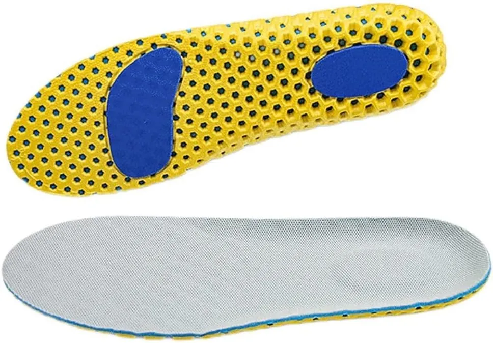 CSCDD Version Orthopedic Memory Foam Sport Insoles Woman Men Shoes Feet Soles Pad Mesh Deodorant Breathable Cushion(35-39)