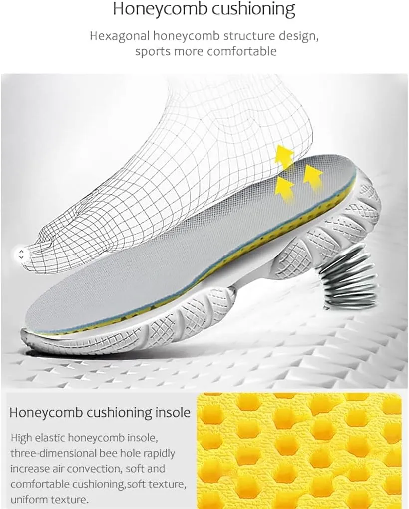 CSCDD Version Orthopedic Memory Foam Sport Insoles Woman Men Shoes Feet Soles Pad Mesh Deodorant Breathable Cushion(35-39)