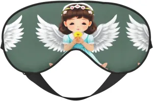 Cute Little Angel Head-Mounted Double-Sided Light-Blocking Sleeping Eye mask to Protect Eyes and Relieve Eye Fatigue