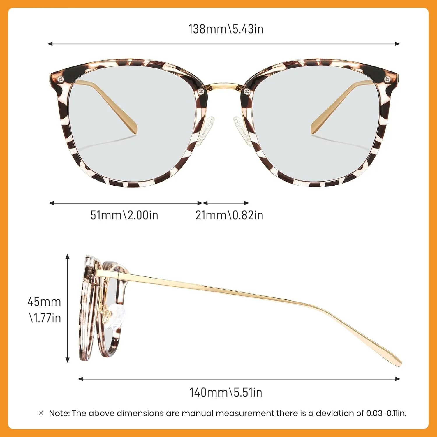 Cyxus Blue Light Sleep Glasses for Women, Blue Light Blocking Sleeping Eyeglasses for Woman Improve Your Sleep Quality