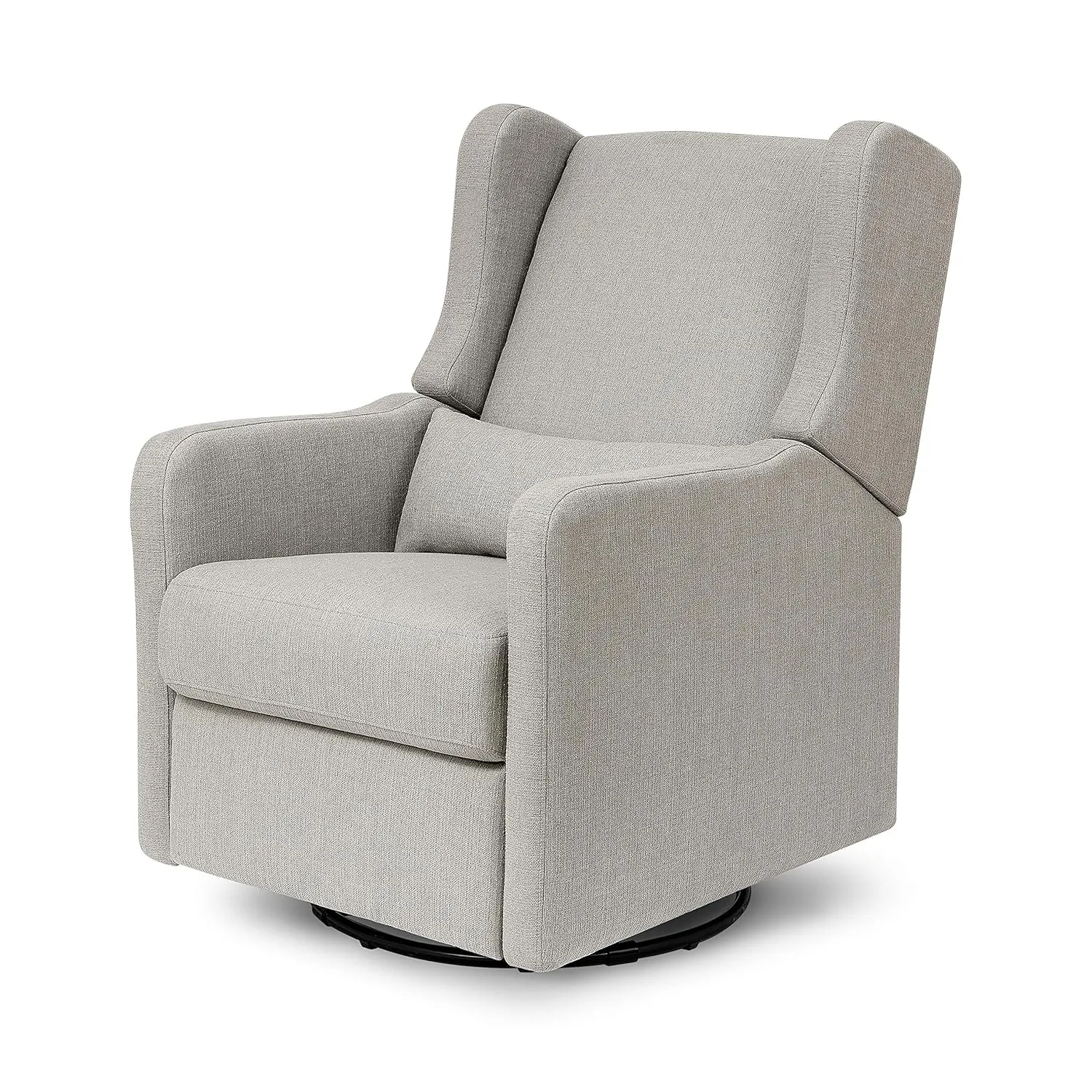 DaVinci Carter’s Arlo Glider Recliner Nursery Chair - Water & Stain Resistant Glider Rocking Chair for Nursery - GREENGUARD Gold, FSC & Certi-PUR US Certified - Cozy Swivel Rocker Recliner - Grey
