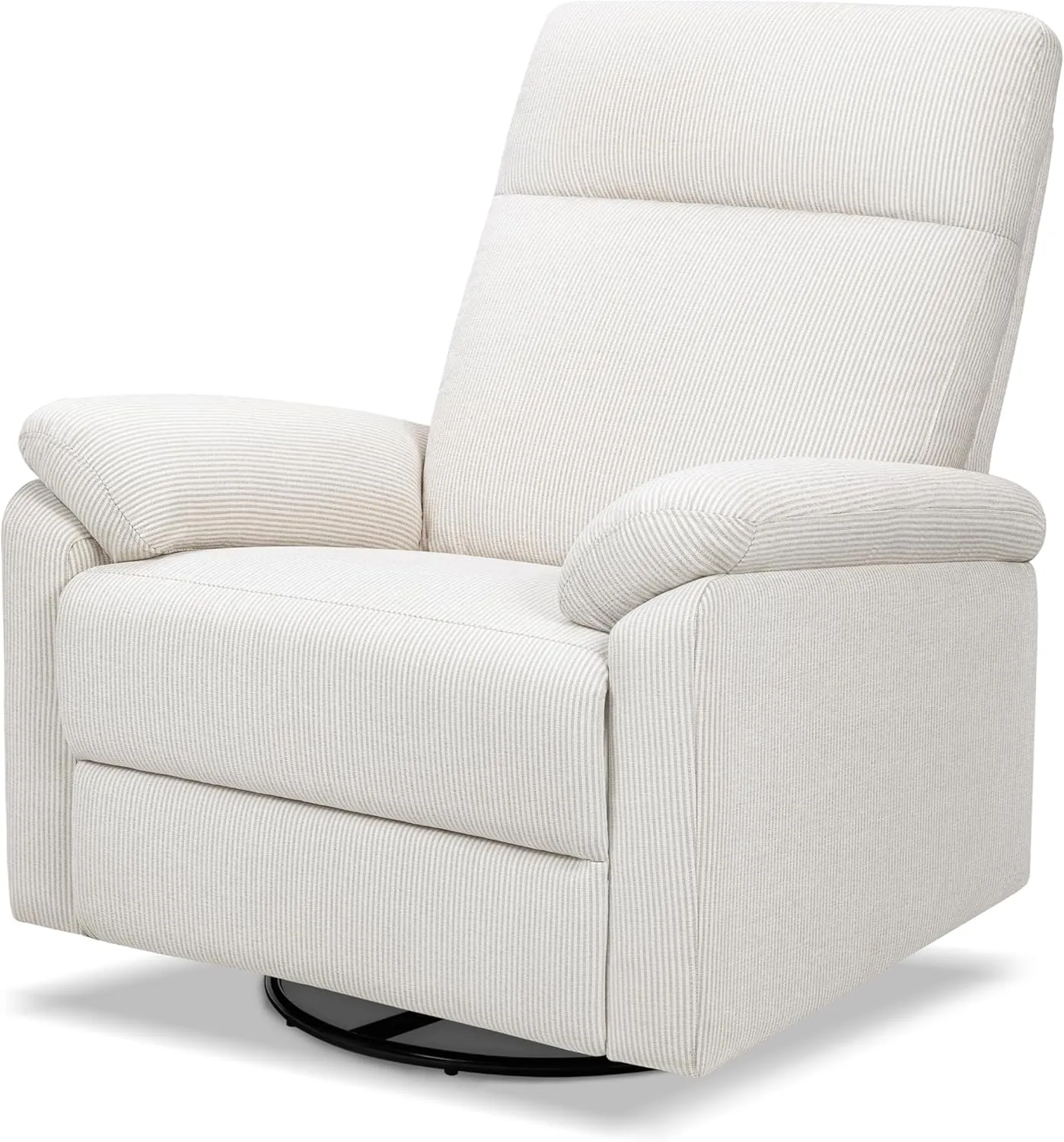 DaVinci Suzy Glider Recliner Nursery Chair - Versatile Glider Rocking Chair for Nursery and Living Room - GREENGUARD Gold, FSC & Certi-PUR US Certified - 360° Swivel Rocker Recliner - Fog Chatham