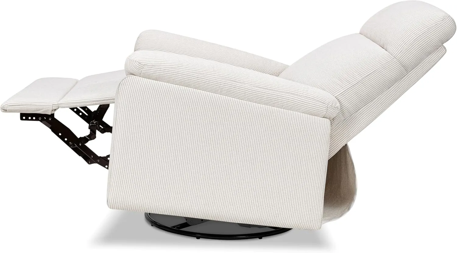 DaVinci Suzy Glider Recliner Nursery Chair - Versatile Glider Rocking Chair for Nursery and Living Room - GREENGUARD Gold, FSC & Certi-PUR US Certified - 360° Swivel Rocker Recliner - Fog Chatham