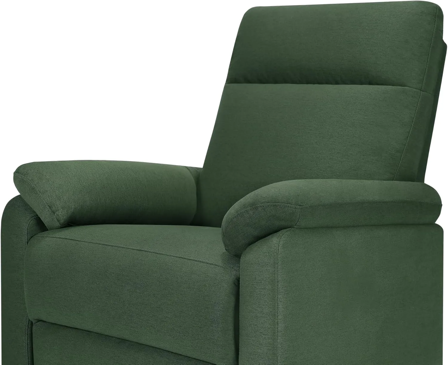DaVinci Suzy Glider Recliner Nursery Chair - Versatile Glider Rocking Chair for Nursery and Living Room - GREENGUARD Gold, FSC & Certi-PUR US Certified - 360° Swivel Rocker Recliner - Pine Green
