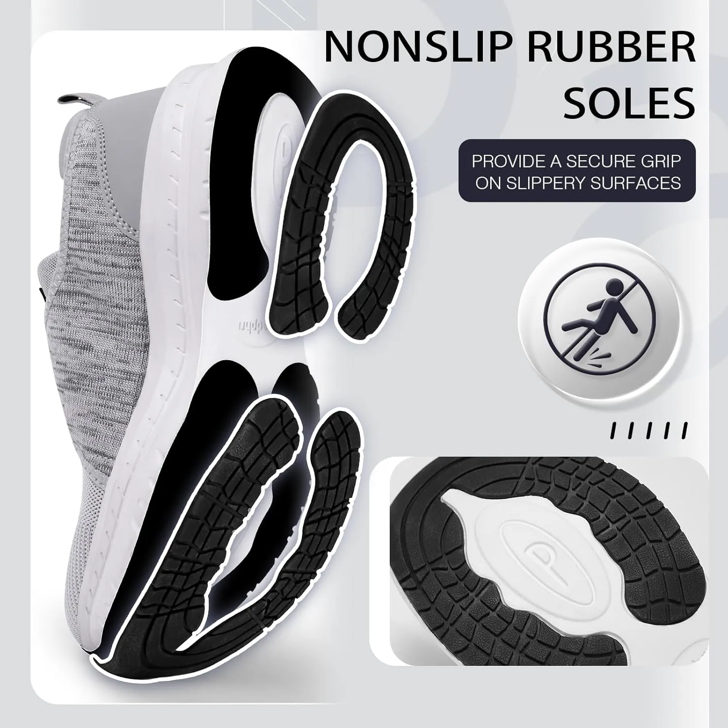 Diabetic Shoes for Men Extra Wide Width, Swollen Feet Shoes for Neuropathy Walking Shoes for Diabetics Pain Relief