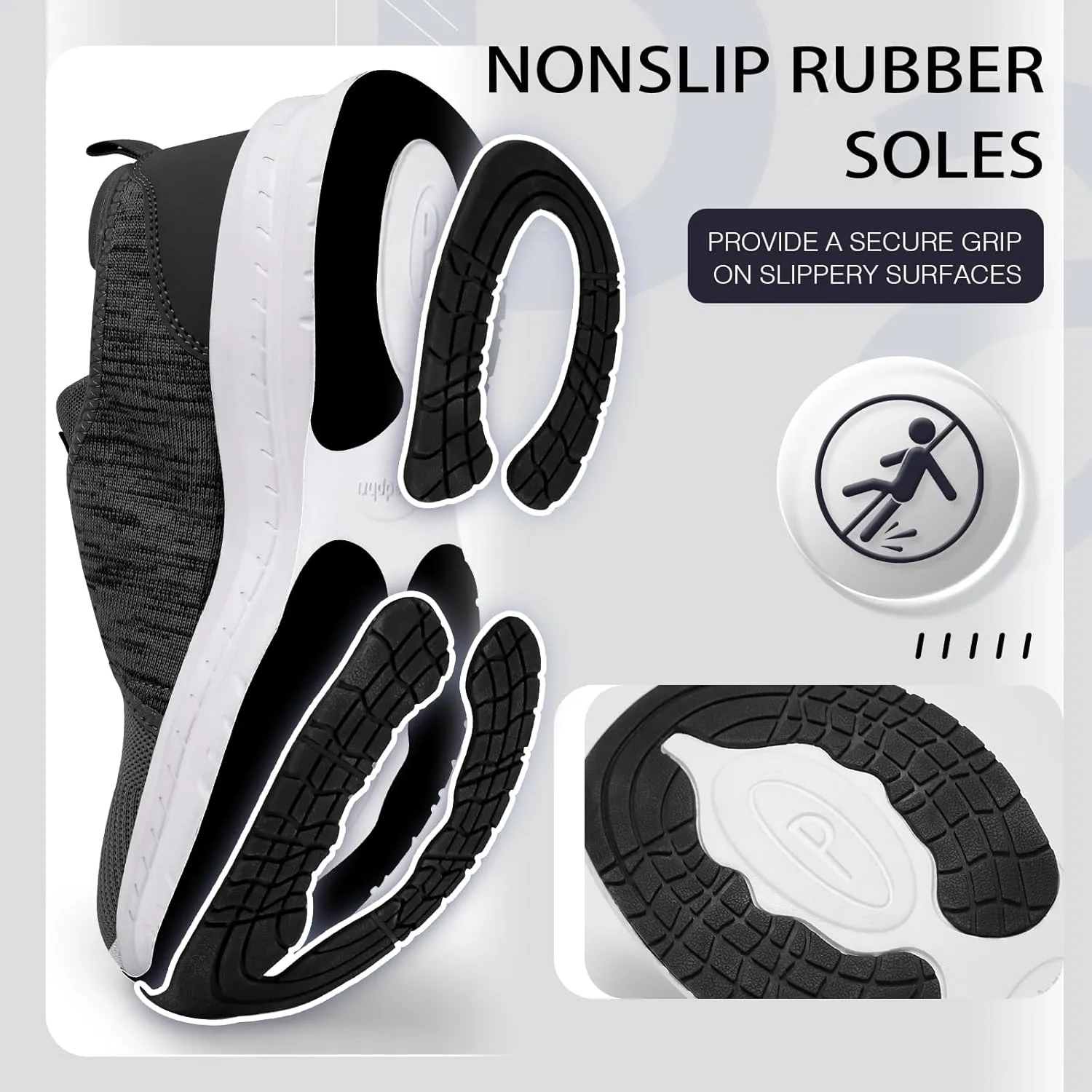 Diabetic Shoes for Men Extra Wide Width, Swollen Feet Shoes for Neuropathy Walking Shoes for Diabetics Pain Relief