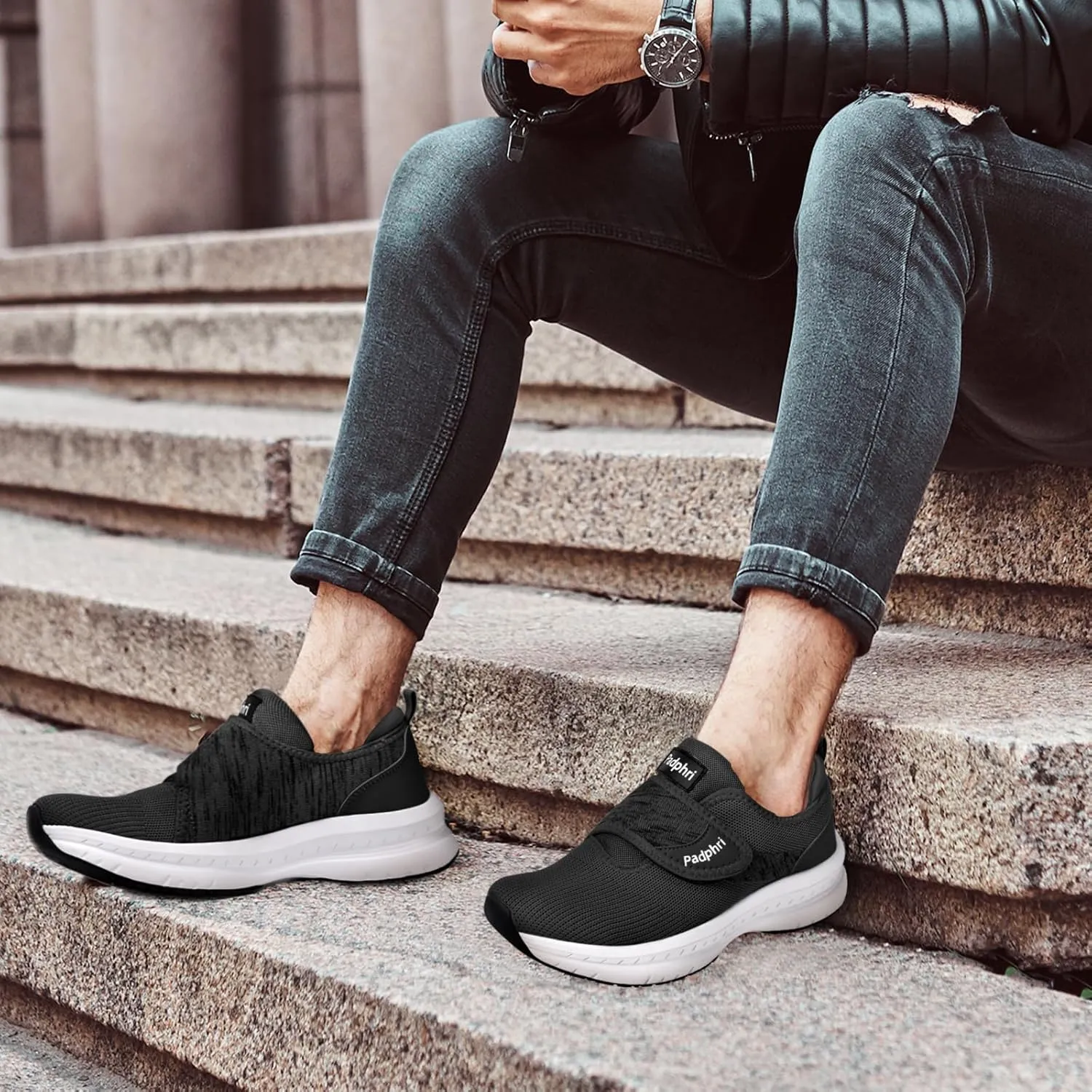 Diabetic Shoes for Men Extra Wide Width, Swollen Feet Shoes for Neuropathy Walking Shoes for Diabetics Pain Relief