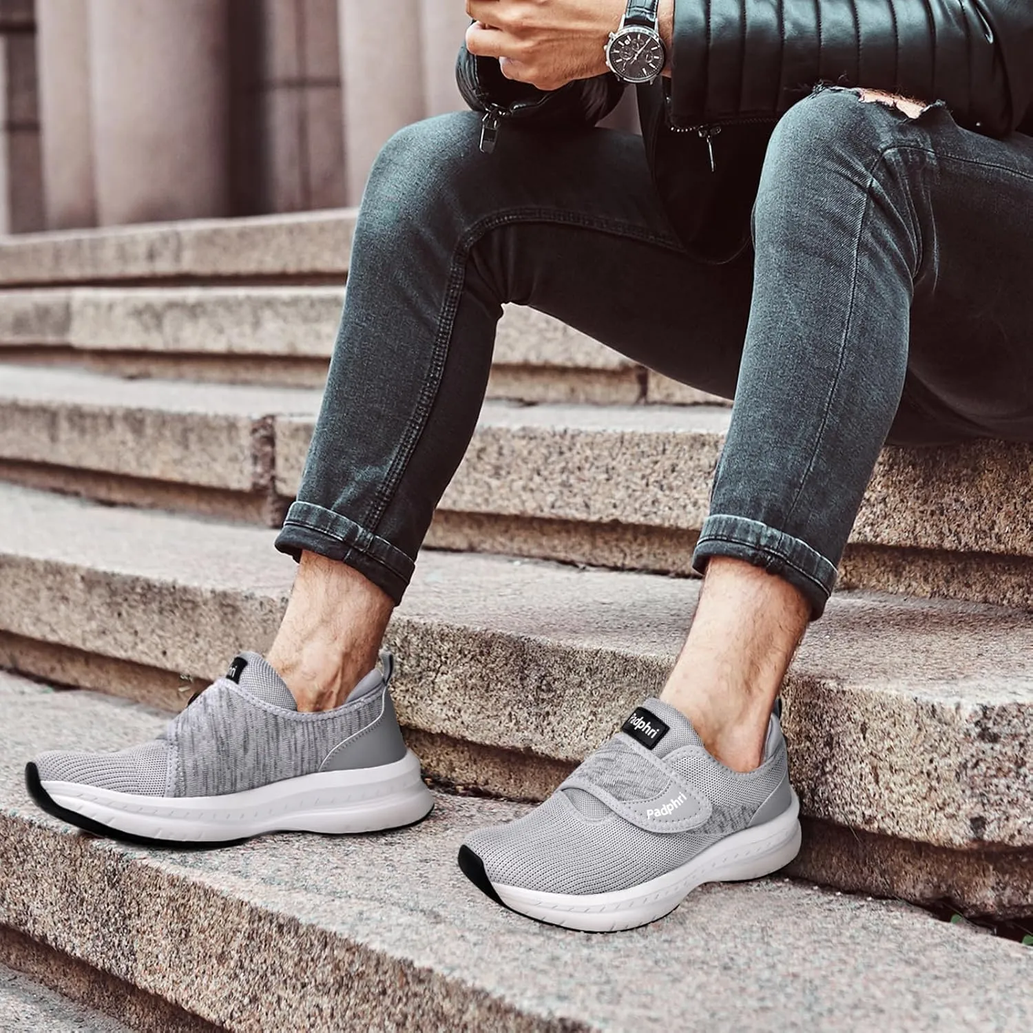 Diabetic Shoes for Men Extra Wide Width, Swollen Feet Shoes for Neuropathy Walking Shoes for Diabetics Pain Relief