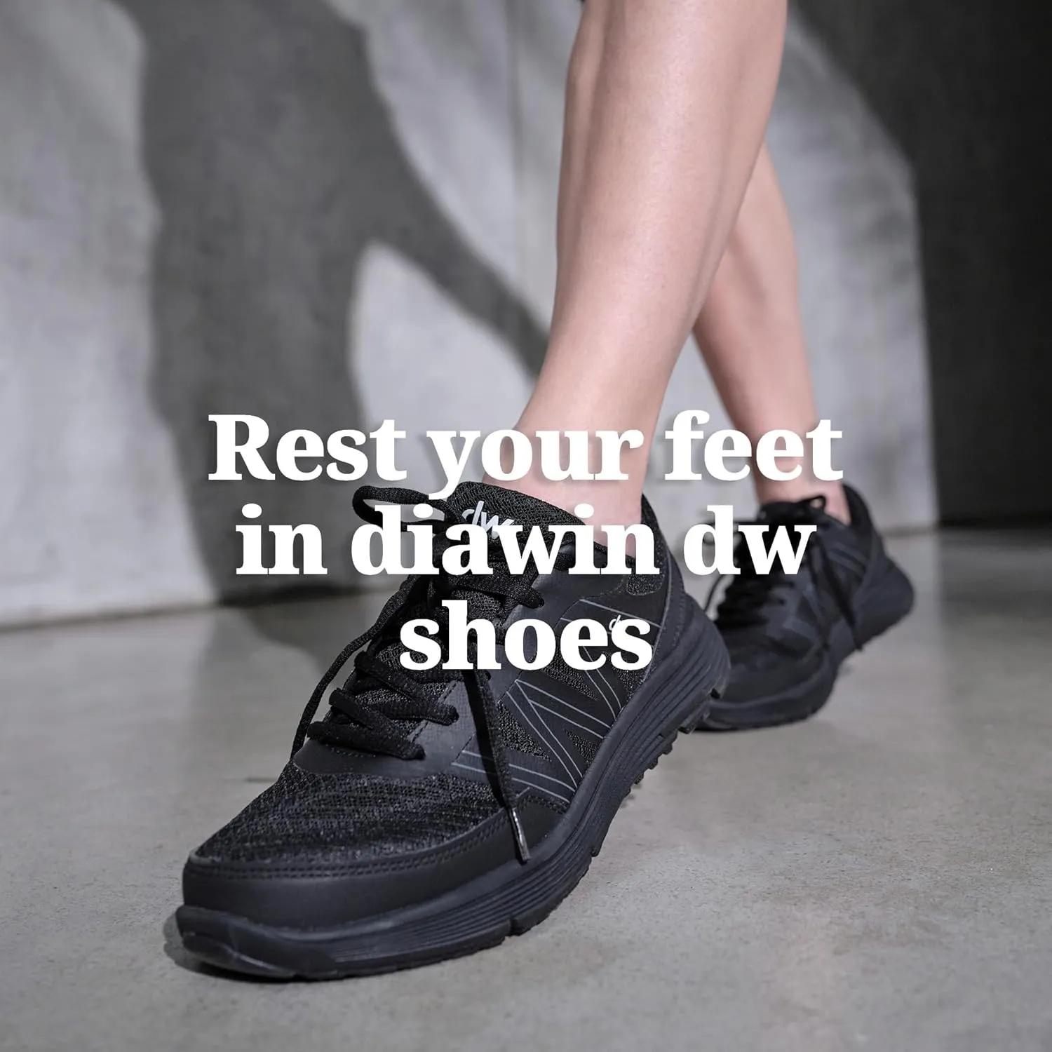 diawin Wide Shoes for Men – Wide Toe Box, Smooth Interior, Breathable Design, Extra Depth – Perfect for Hallux, Sensitive, Swollen, or Diabetic Feet, Lightweight Shoes